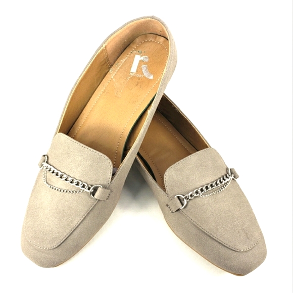 Report Papaya Gray, Slip On, Square Toe, Chain Detail Loafers. Women's Size 7.5W - Picture 5 of 11
